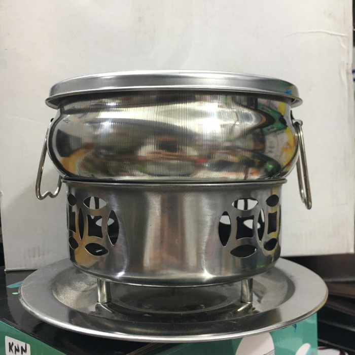 Panci Shabu Rawon Sop Buntut Steamboat Spiritus Lilin Panas Terus