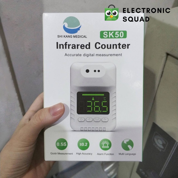Termometer Dinding Sk50 Infrared Counter Thermometer + Tripod