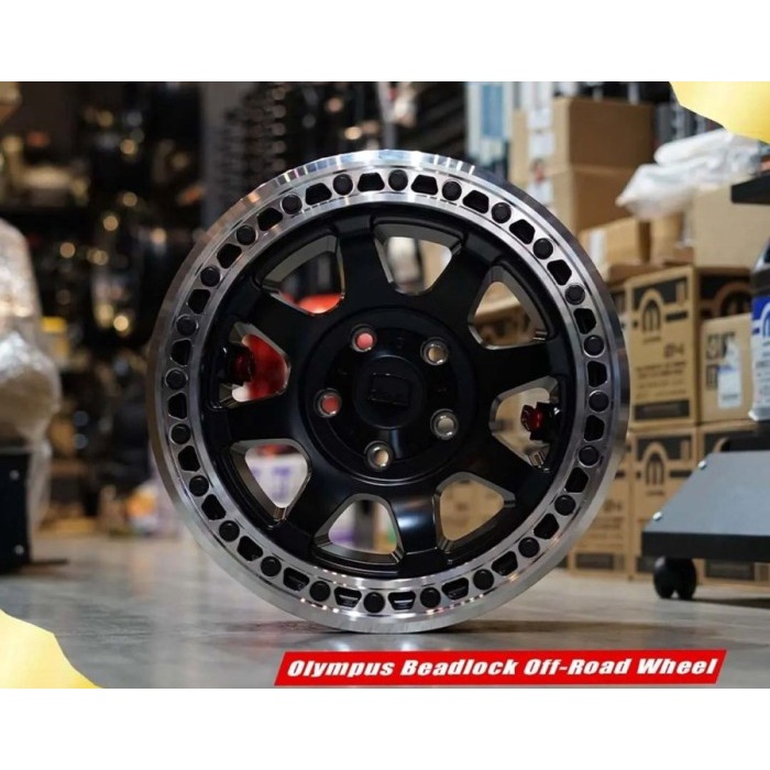 (WIN) VELG OFFROAD BEADLOCK ORIGINAL USA TERAFLEX OLYMPUS METALIC BLACK