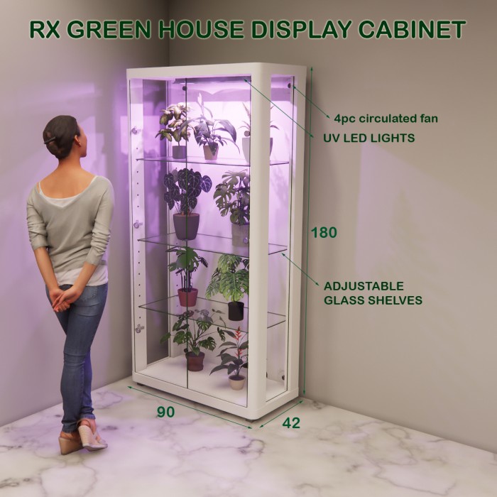 LEMARI RAK SUNGKUP GREEN HOUSE CABINET TANAMAN monstera VAREIGATA hias