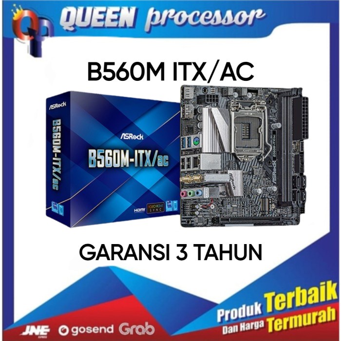 Terlaris Asrock B560M-Itx/Ac (Lga1200, B560, Ddr4) Garansi 3 Tahun