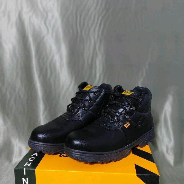 Sepatu Sepfty Boot Cat Kerja Proyek Murah Anti Slip Semi Kulit Koboi Tahan Benturan Z20 Sepatu Kerja