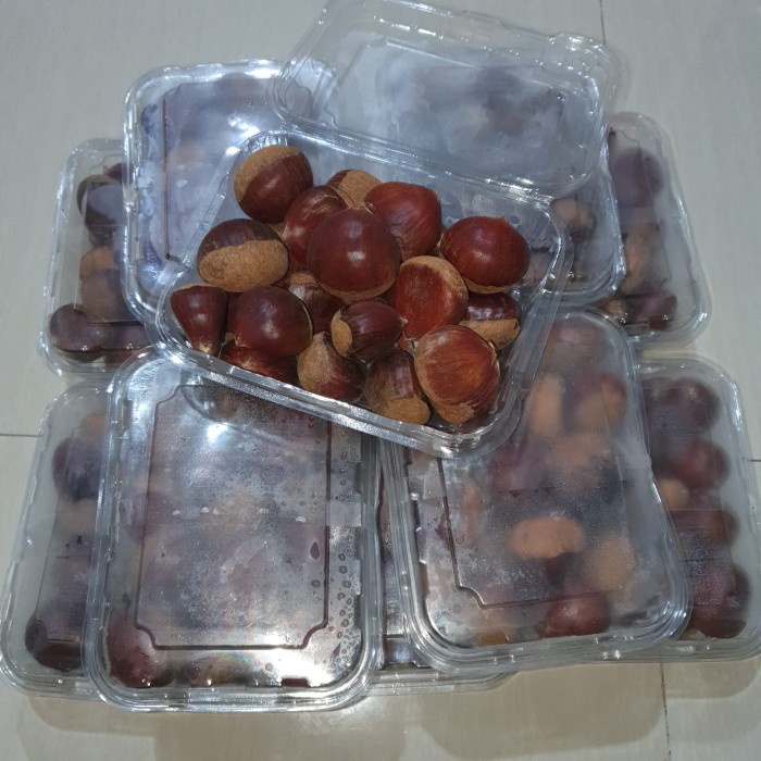 

fresh kacang chestnut kastanye