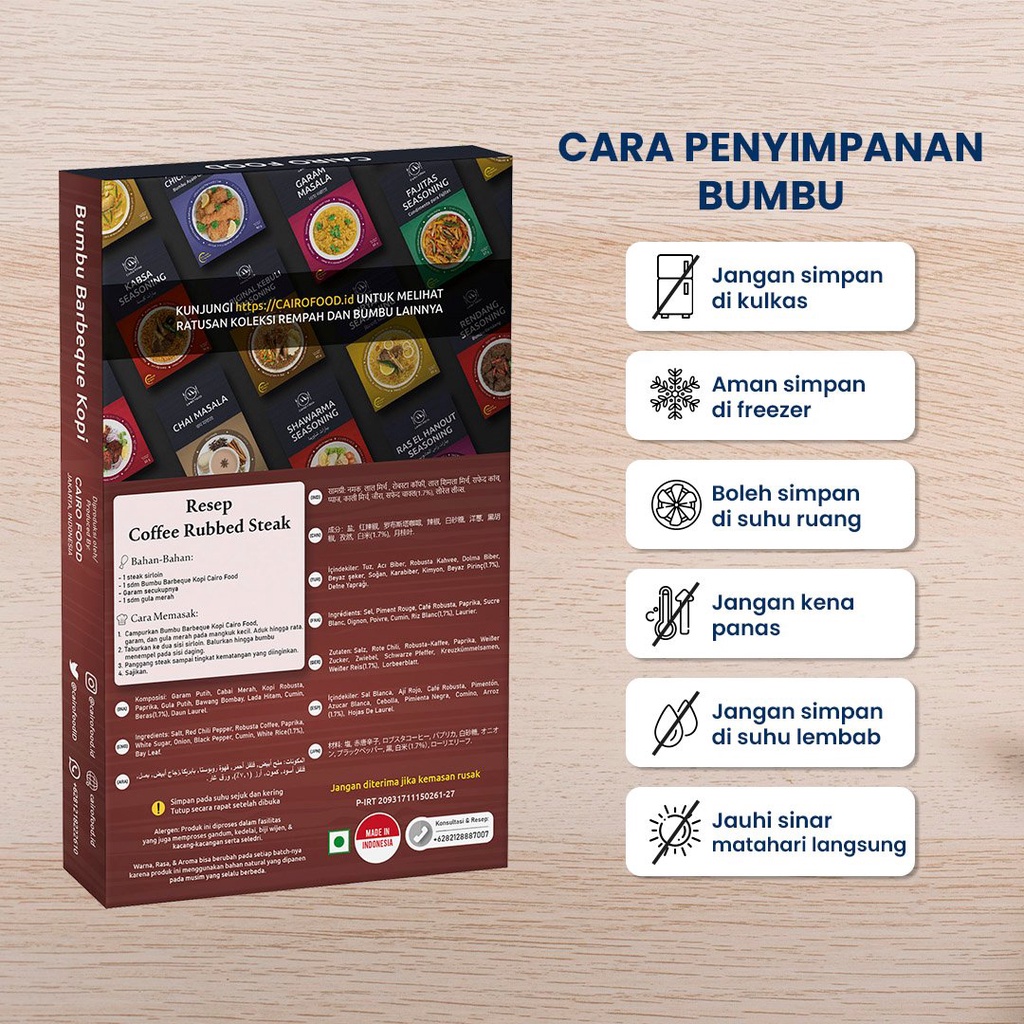 

Bumbu BBQ Coffee Rub Premium Untuk Profesional - Cairo Food