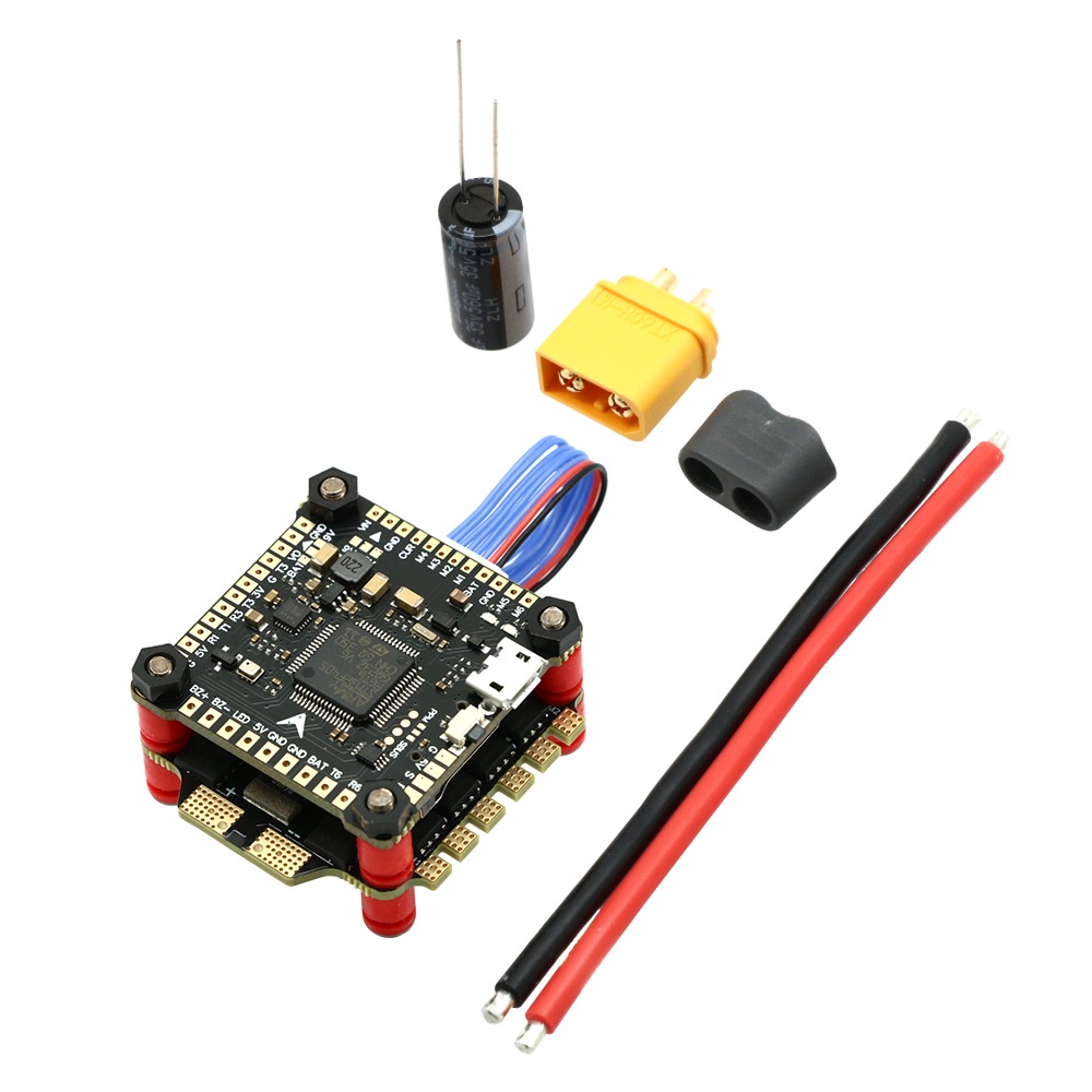 CAGA Betaflight F4 V3S PLUS FC Flight Controller Board and BLHELI 30A/45A/60A 3-6S 4-in-1 Brushless 