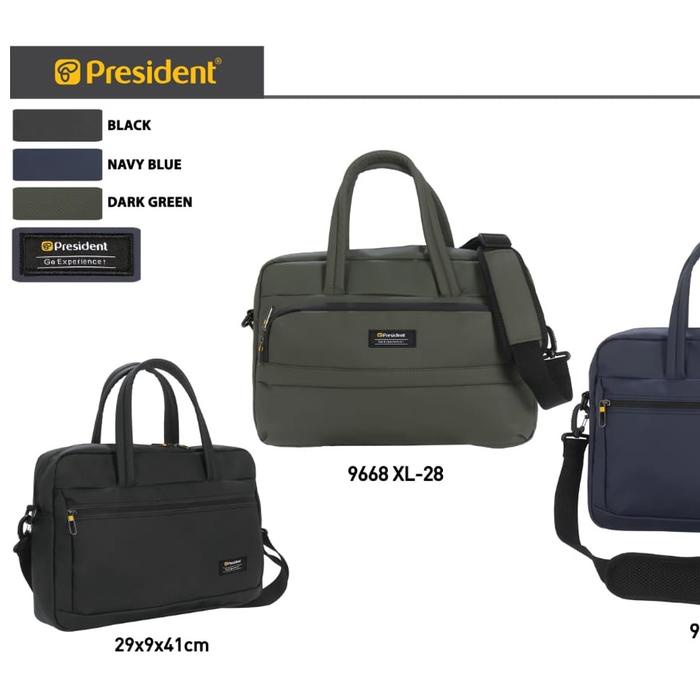 Product Laris President Tas Selempang Kerja Kantor Briefcase Pria Wanita