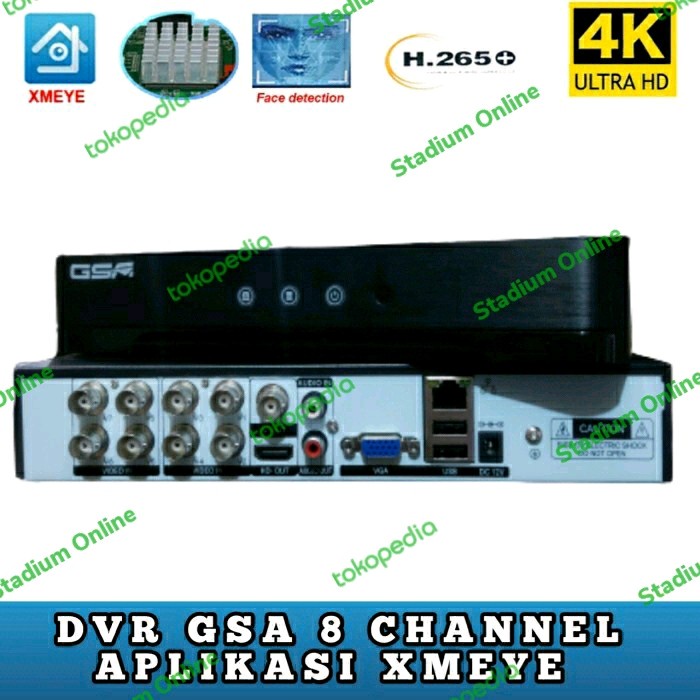 Dvr Xmeye Sga 8 Ch / 8 Channel H-265+ Full Hd / Dvr Ahd Xmeye