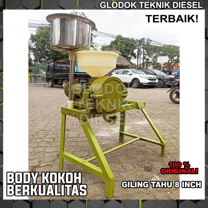 MESIN GILINGAN TAHU 8 IN + ENGINE PENGGILING GILING KEDELAI TAHU 8"