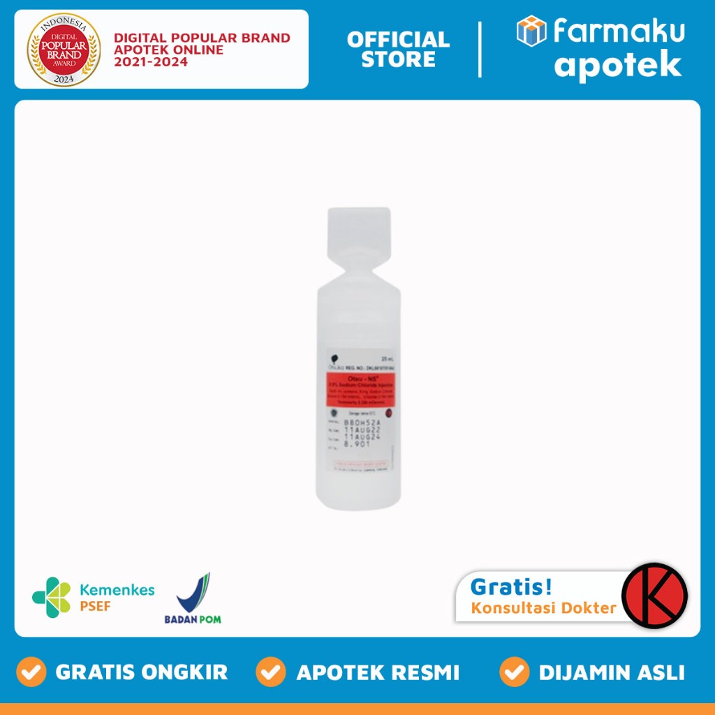 NaCl Natrium/Sodium Chloride 0.9 % Infus 25 ml - BHL