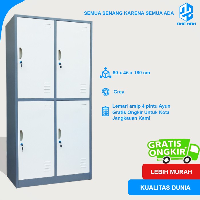 

Loker 4 Pintu Ayun & Filling Cabinet Pintu Ayun