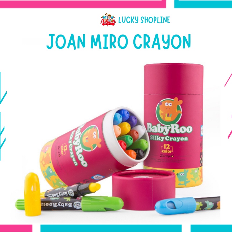 

[Big ] Crayon / Joan Ro Baby Roo Ily Crayon Wahable 6Pc 12Pc 24Pc Rayon Aman Body Face Painting