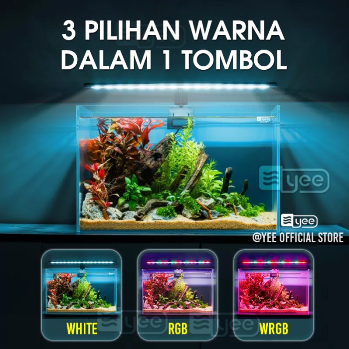 Lampu Aquarium Led/ Lampu Led Aquarium / Lampu Aquarium Jepit / Lampu Aquascape