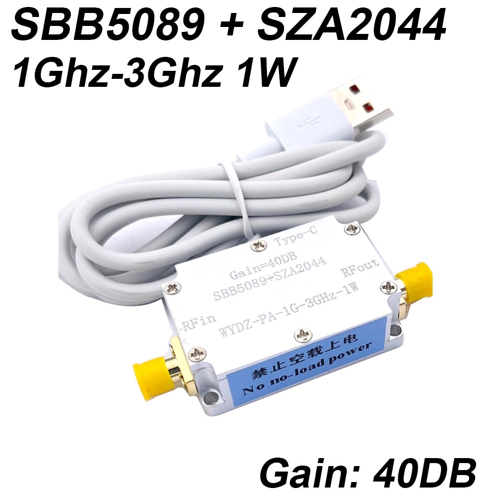 MDA SZA2044 1Ghz-3Ghz 1W RF Power Amplifier 40dB FOR For Radio Transmitter Satellite 1.2Ghz 1.5G 2.4