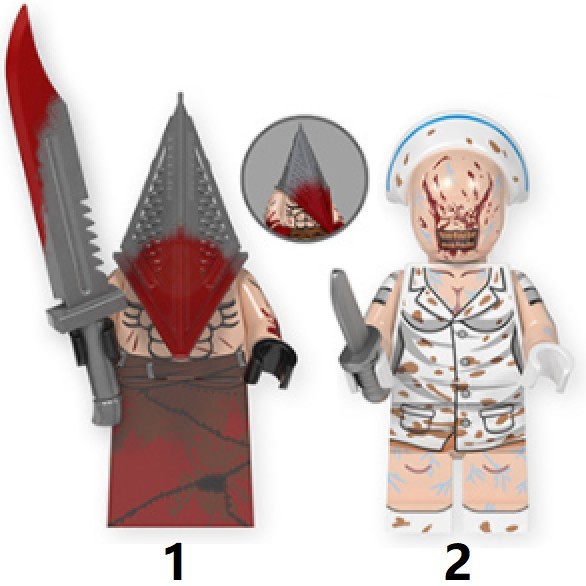 Silent Hill Pyramid Head Sankaku Atama Dark Nurse Action Figure Mini
