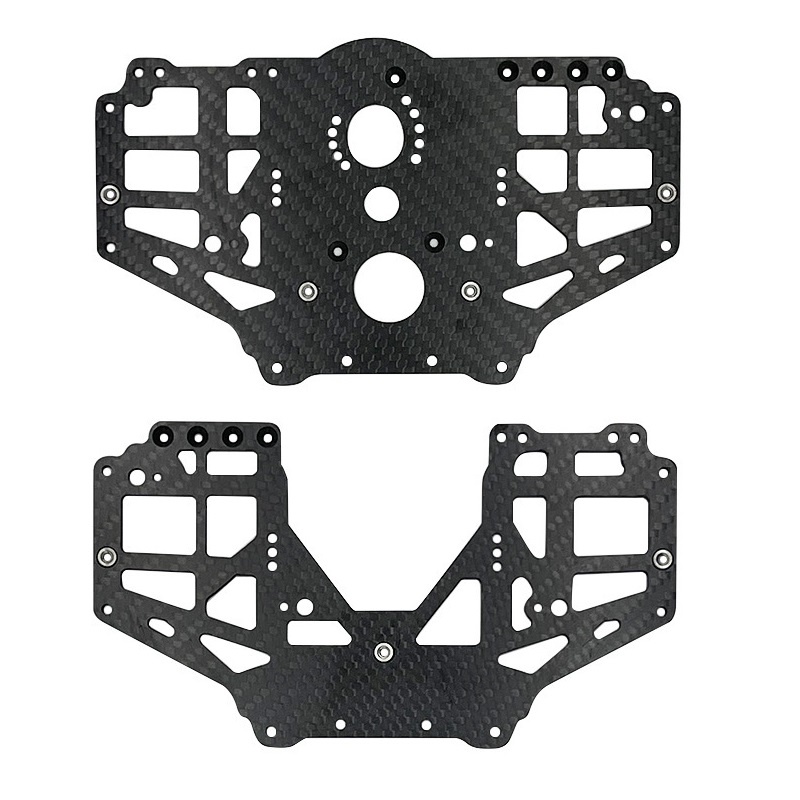 KYOMA Carbon Fiber Center Gearbox Guard Plate for Losi LMT 4WD Solid Axle Monster Truck 1/8 RC Car U