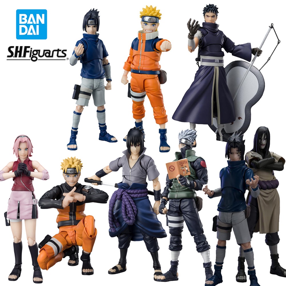 KYOMA Bandai Shfiguarts Naruto: Shippuden Naruto Sakura Sasuke Original Genuine SHF Anime Figure Mod