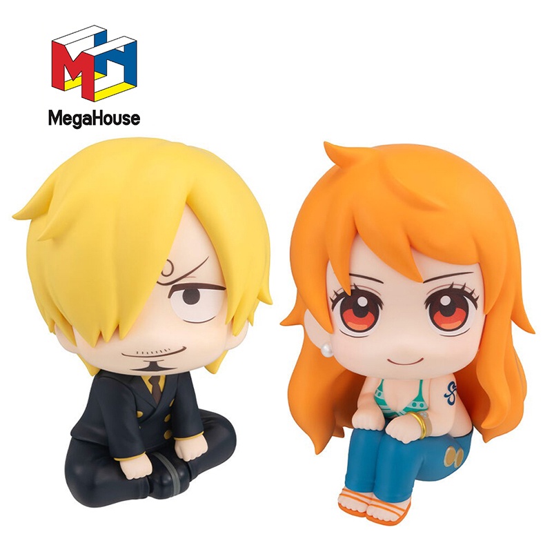 KYOMA Original MegaHouse MH Look Up ONE PIECE Nami Sanji 11Cm Q version Kawaii Anime Figure Model Co