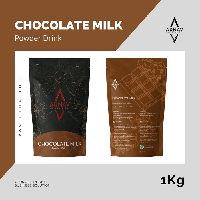 

Arnav Powder Drink Chocolate Milk - Bubuk Minuman Cokelat Susu 1 Kg