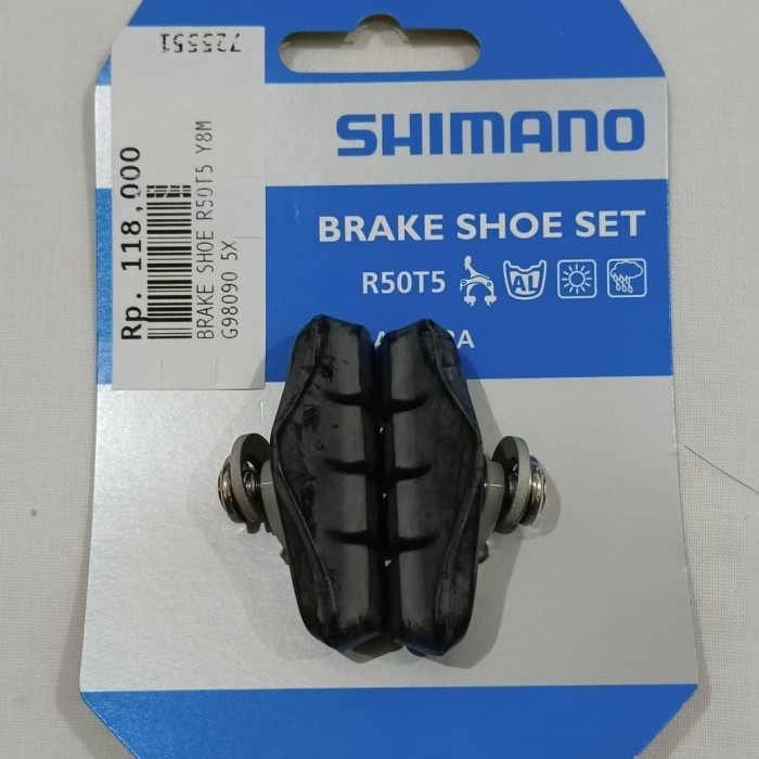 Terlaris BRAKE SHOES KARET REM SEPEDA SHIMANO ROADBIKE TIAGRA SORA R50T5 SALE