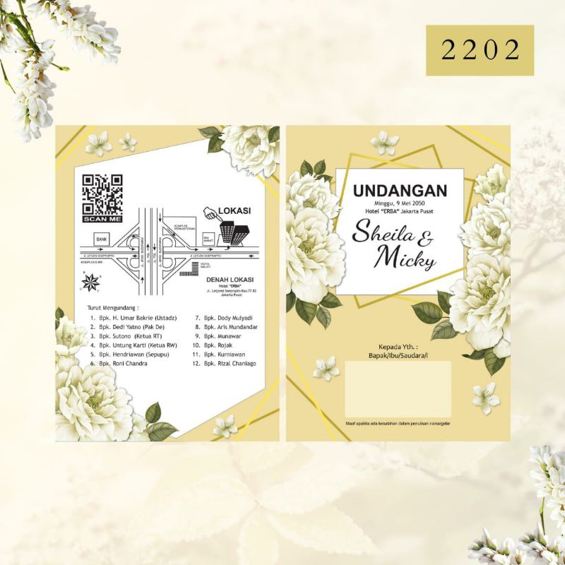 Blangko Undangan ERBA 2202