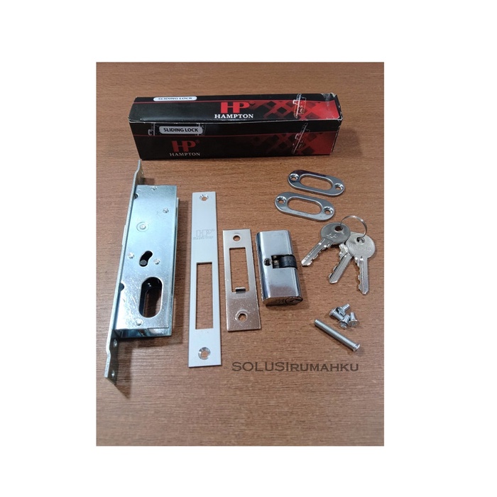 HAMPTON Kunci Pintu Aluminium GESER 5423 / Aluminum SLIDING Door Lock
