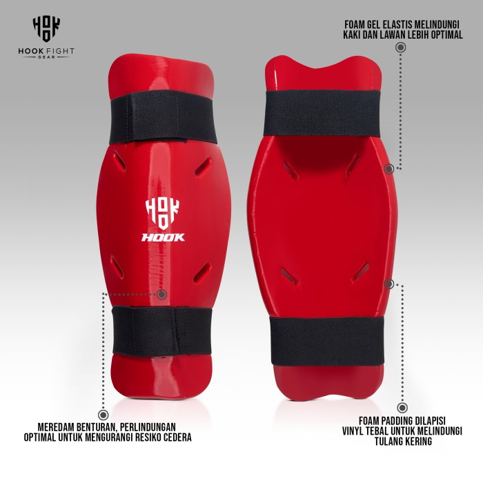 Shin Guard Taekwondo Hook Shin Protector Taekwondo Deker Kaki Taekwondo Hook Deker Taekwondo