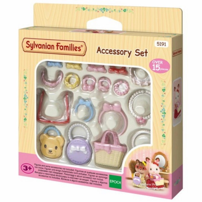 Mainan Boneka Sylvanian Families Accessory Set Perhiasan Tas 5191