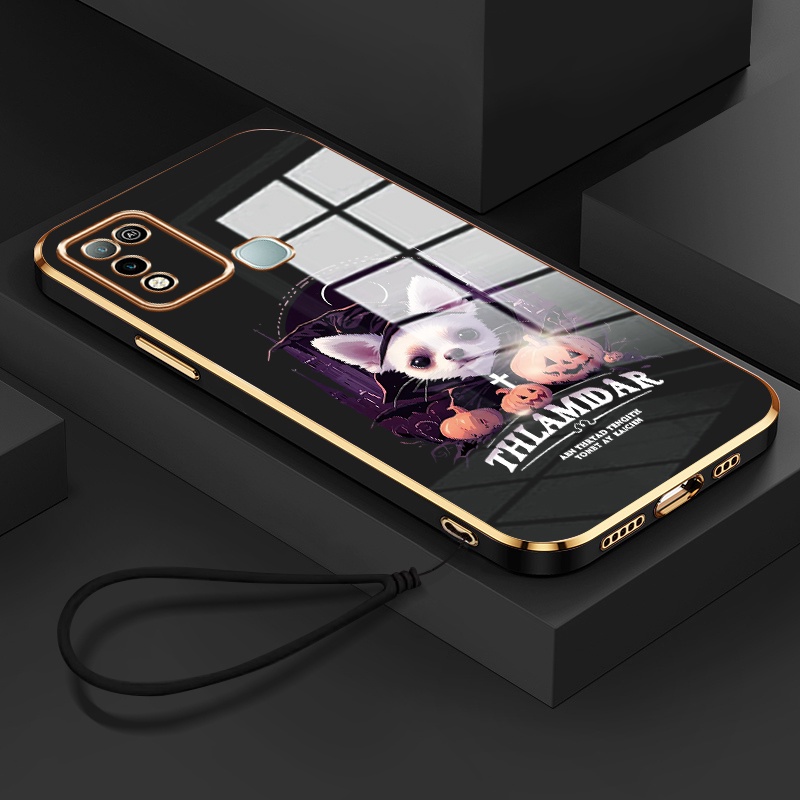 Casing Hp Untuk Infinix Hot 9 Play Hot 10 Play Hot 11 Play Case Casing Halloween anjing Kasing HP Ke