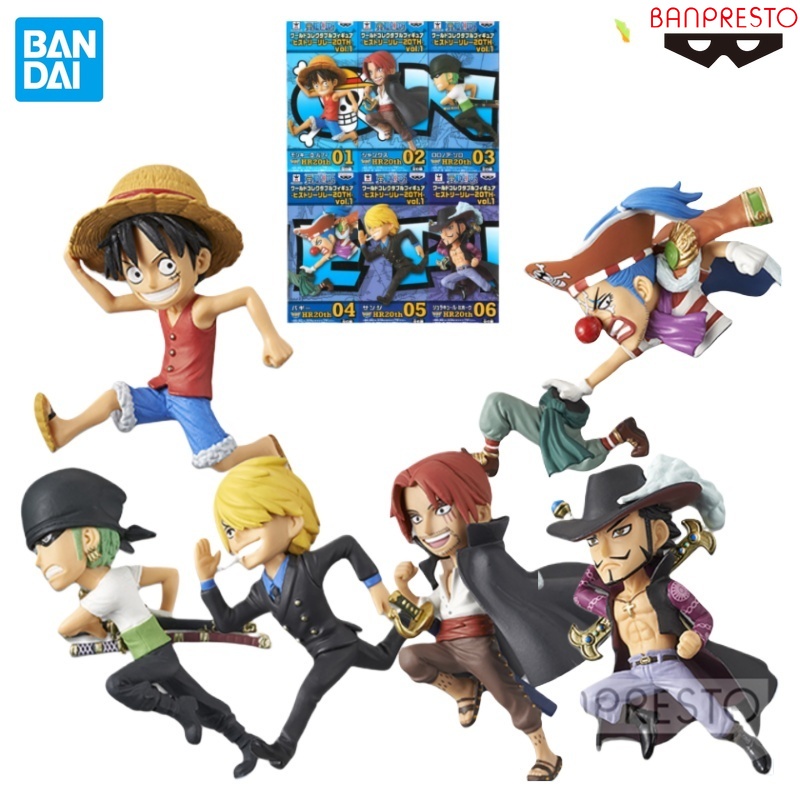 TAOCO Original BANDAI BANPRESTO One Piece WCF 20th History Relay Vol.1 Luffy Shanks Roronoa Zoro Bug