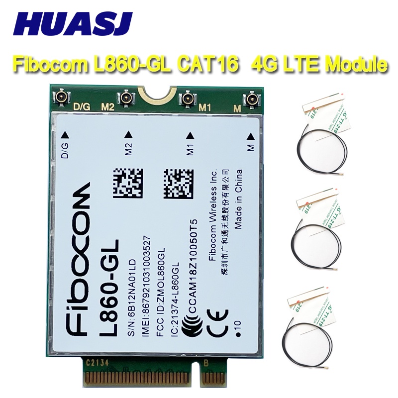 MCC HUASJ L860-GL FDD-LTE TDD-LTE Cat16 4G Module XMM 7560 LTE 4G Card USB 3.0 Adapter For laptop