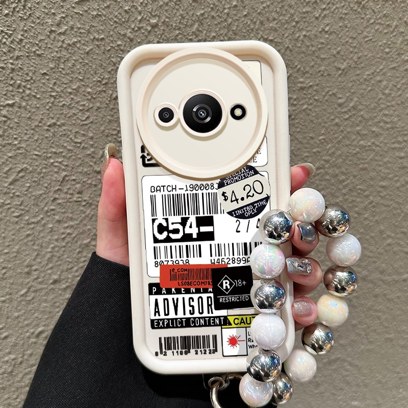 Casing Hp Untuk Xiaomi Redmi A3 A3x POCO C61 Case Casing gelang Kesing HP pola Kode batang Silikon S