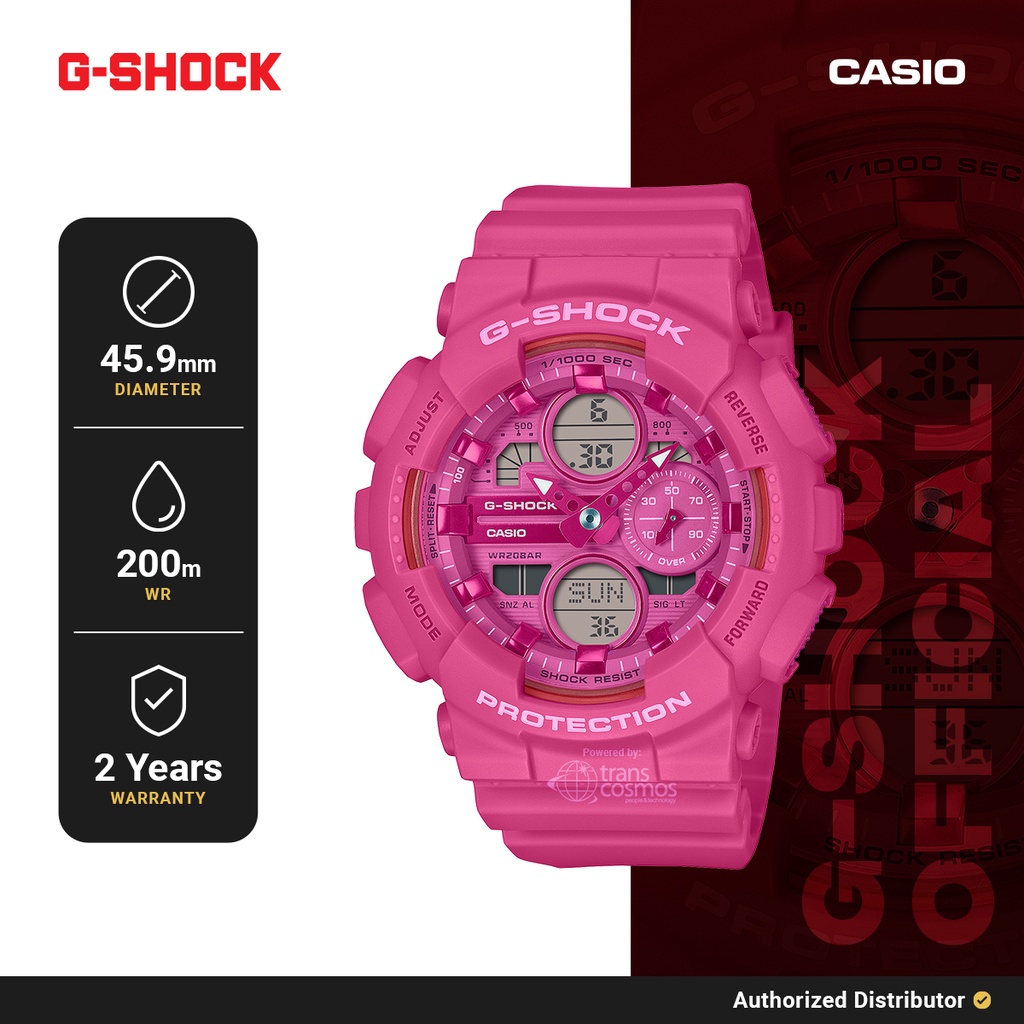 Jam Tangan Wanita Analog Digital G-Shock GMA-S140PP-4ADR Original Pink