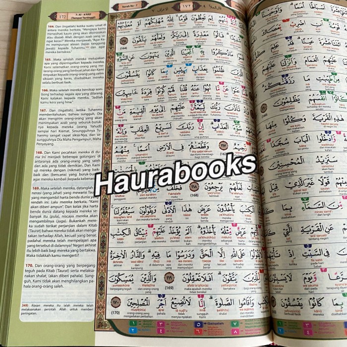 ALQURAN AN NUR B6, ALQURAN TAJWID, ALQURAN TERJEMAH DAN LATIN PERKATA KODE 979