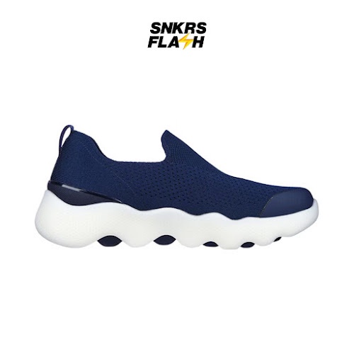 SKECHERS Go Walk Massage Fit Navy Sepatu Sneakers Wanita  - 124906NVY - Size 40