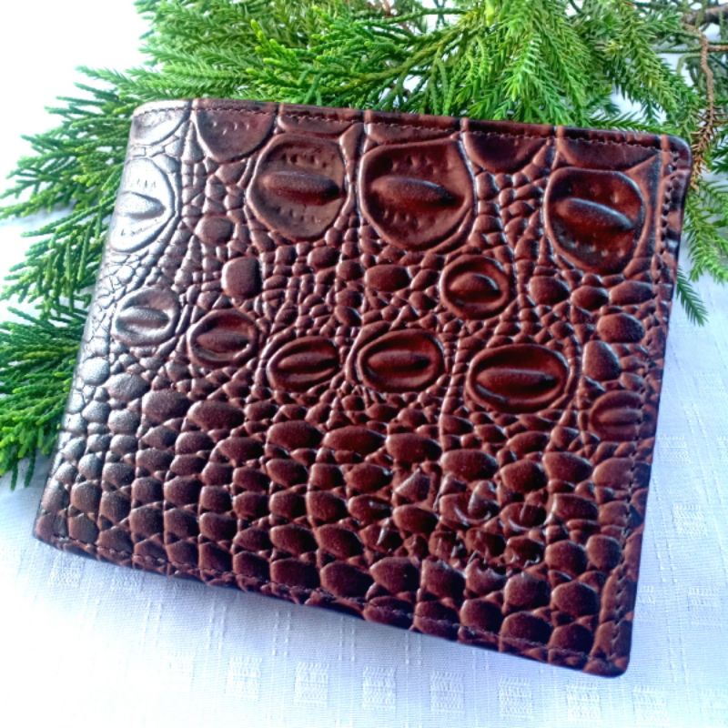 BESTPROMO ZICO DOMPET KULIT PRIA ORIGINAL KULIT SAPI ASLI MOTIF BUAYA LIPAT TDUR