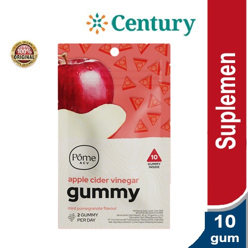 Pome Apple Cider Vinegar Gummy Sachet Isi 10 Suplemen Diet / diet / suplement