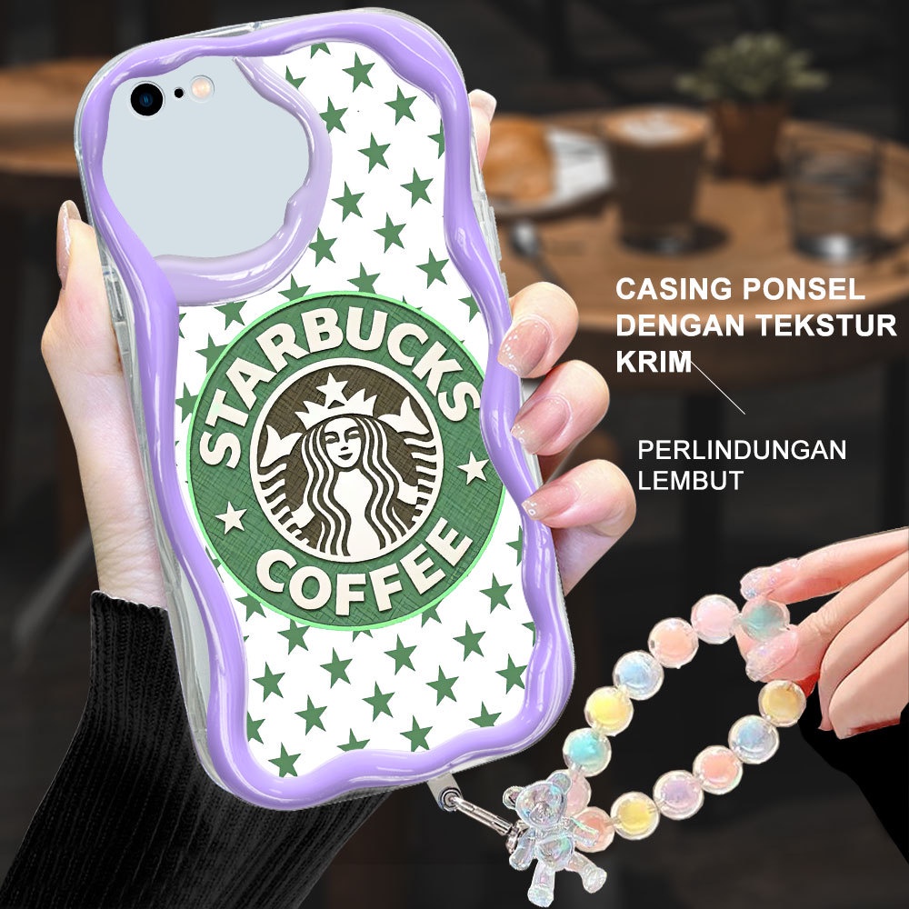 Duang Apple iPhone 6 6S 7 8 11 PRO PLUS SE 2020 2022 X XR XS MAX Terbaru Casing HP Lucu Starbucks Lo