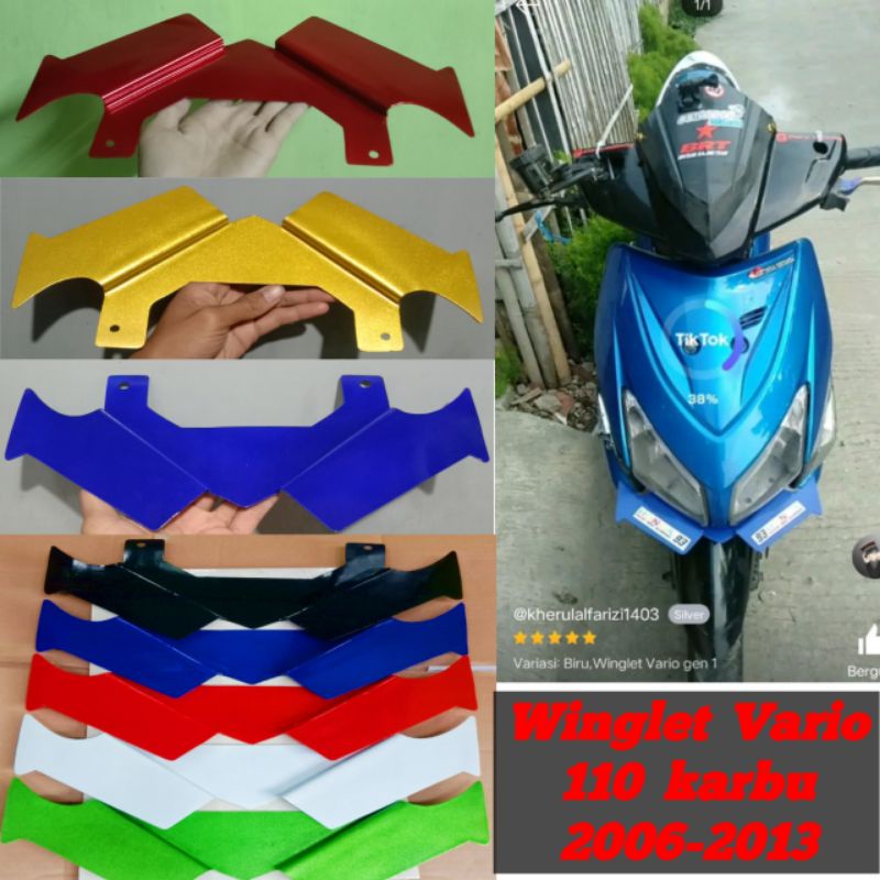 TERBARU Winglet Vario old 110 2006-2013 karbu generasi pertama Variasi Sayap bahan Pvc