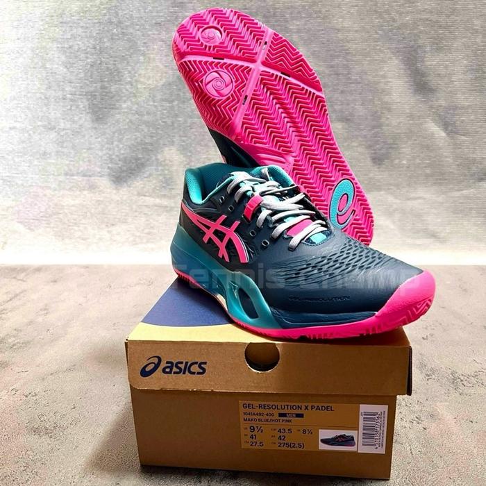 Sepatu Padel Asics Gel Resolution X 2025 Mako Blue Hot Pink/Padel Shoe Asics Original