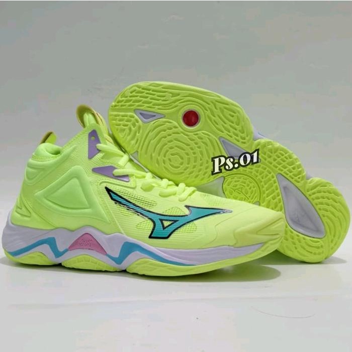 sepatu mizuno momentum 3 mid super premium import sepatu voli pria wanita sepatu volly ball