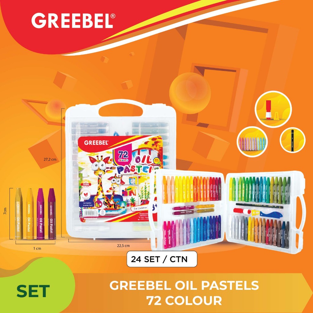 

Crayon Greebel 72 Warna / Oil Patel Greebel 72 Warna