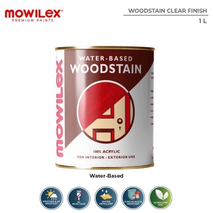PROMO WOODSTAIN MOWILEX 1 L CLEAR FINISH