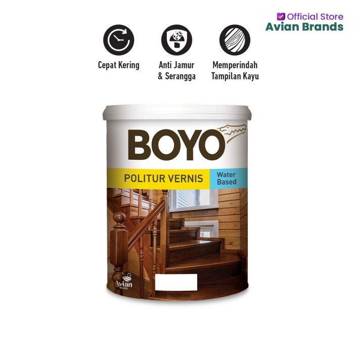 HOT SALE Boyo Politur Vernis Water Based 1 KG