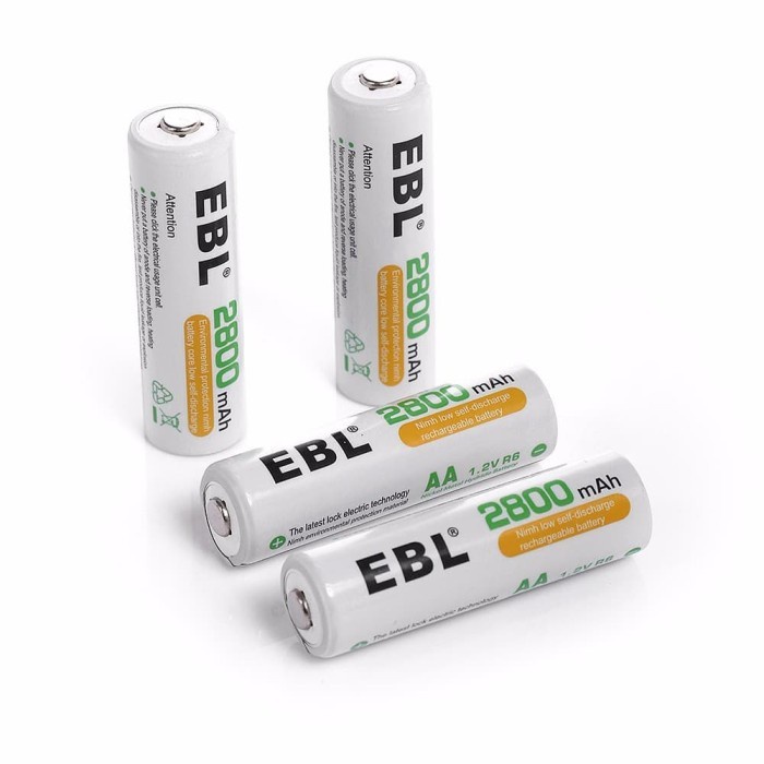 BATERAI EBL RECHARGEABLE AA 2800MAH KODE 1207