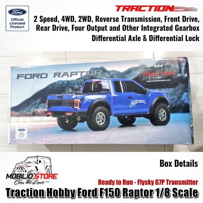 Traction Hobby Ford F150 Raptor 1/8 Scale RTR RC Crawler Adventure Car