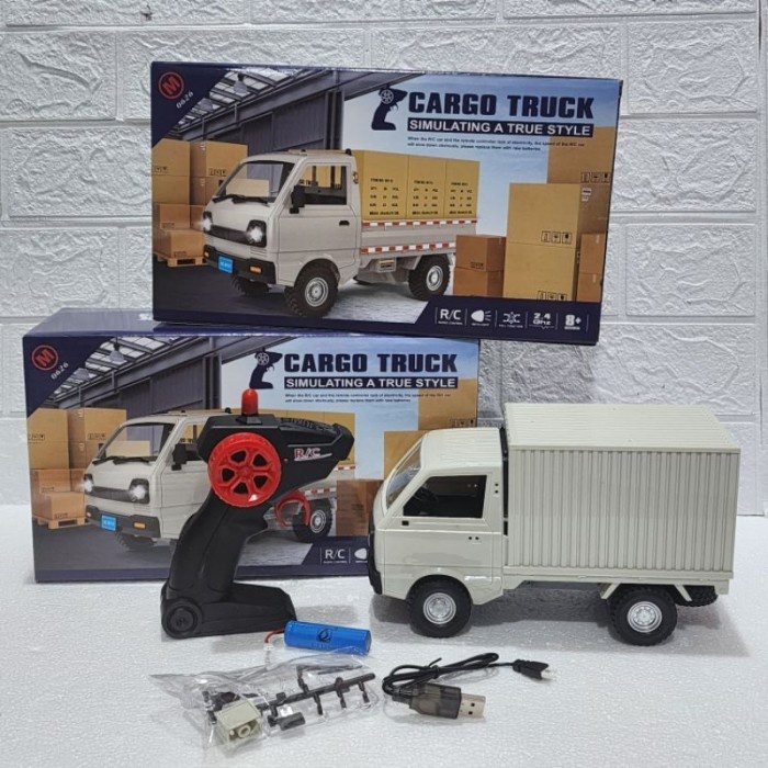 Mobil Remote Control RC Mobil Box Cargo Truck Truk Pick Up Barang