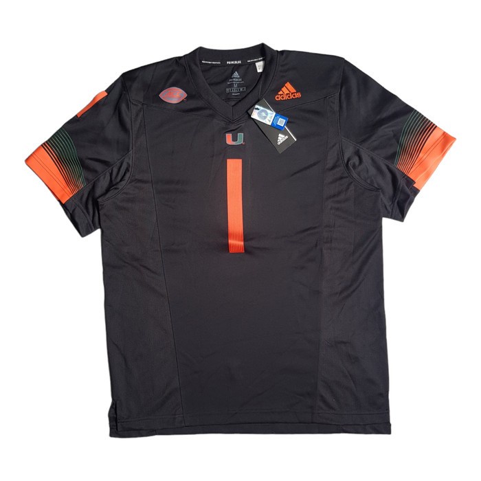 Jersey NFL Adidas Miami Hurricanes Black ORIGINAL