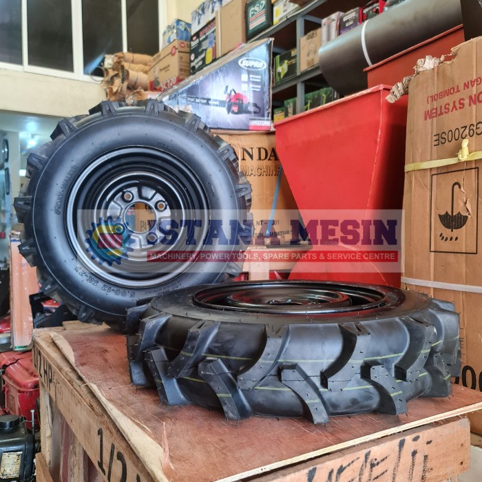 TERMURAH - RODA BAN KARET VELG COMPLETE HAND TRAKTOR TANGAN QUICK RING 12"