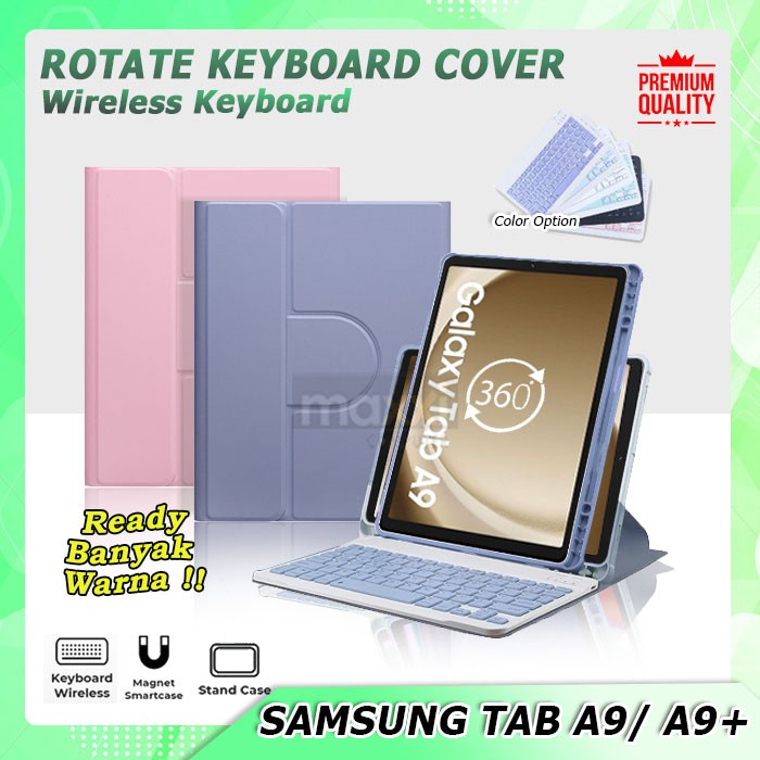 Samsung Tab A9 8.7" Tablet 2023 Bluetooth Keyboard Keybord Case Rotary