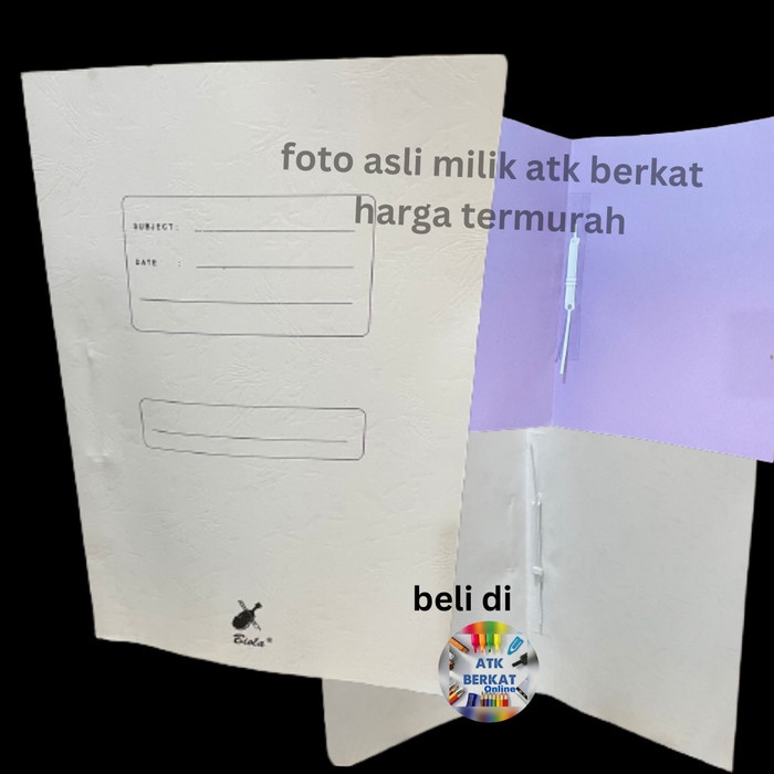 

Map folder kertas stopmap Biola 5001 Snel hecter warna Putih Ungu